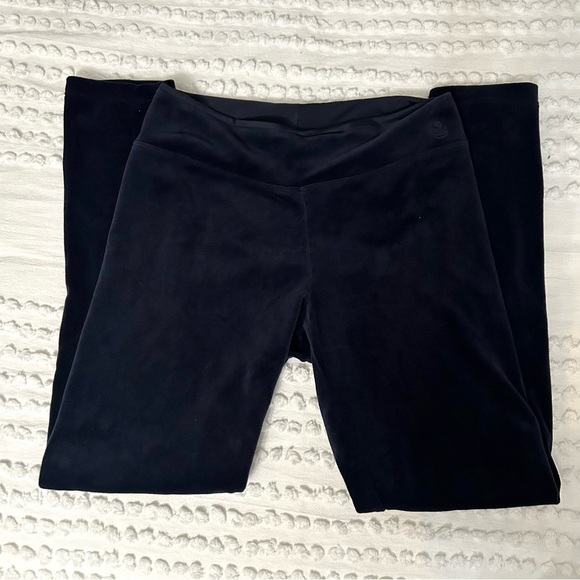 Cuddl Duds Navy Blue Velour Stretch Leggings Sz S - Picture 1 of 5